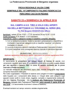 Locandina percorso caccia